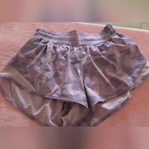lululemon athletica Camo Athletic Shorts - Purple and Brown